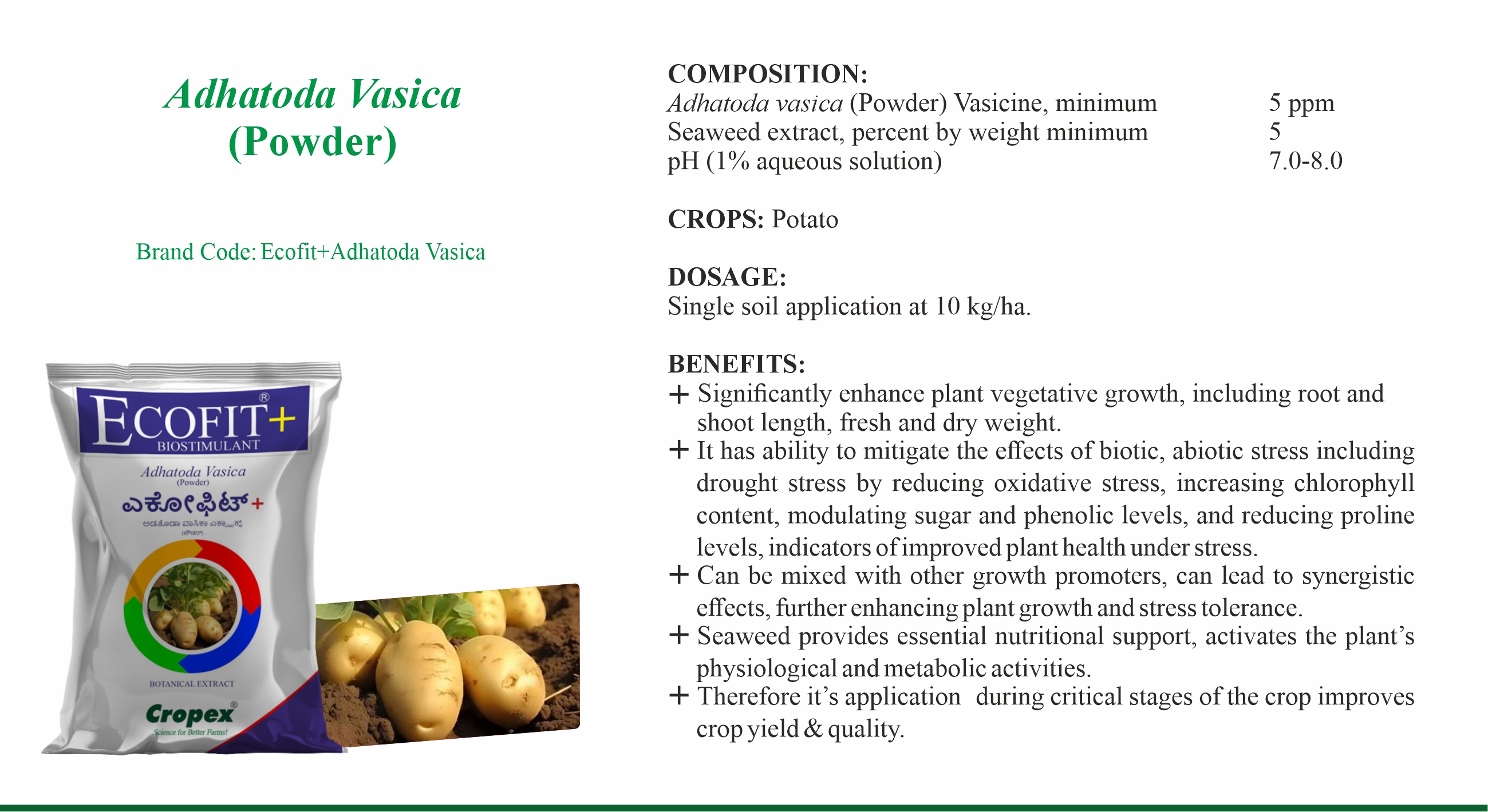 Biostimulants | Cropex - Best Organic Agri Product