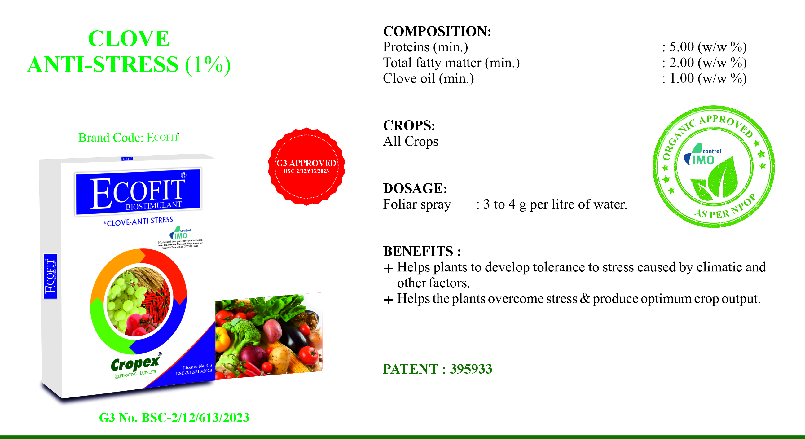 Bulk & Private Label | Cropex - Best Organic Agri Product