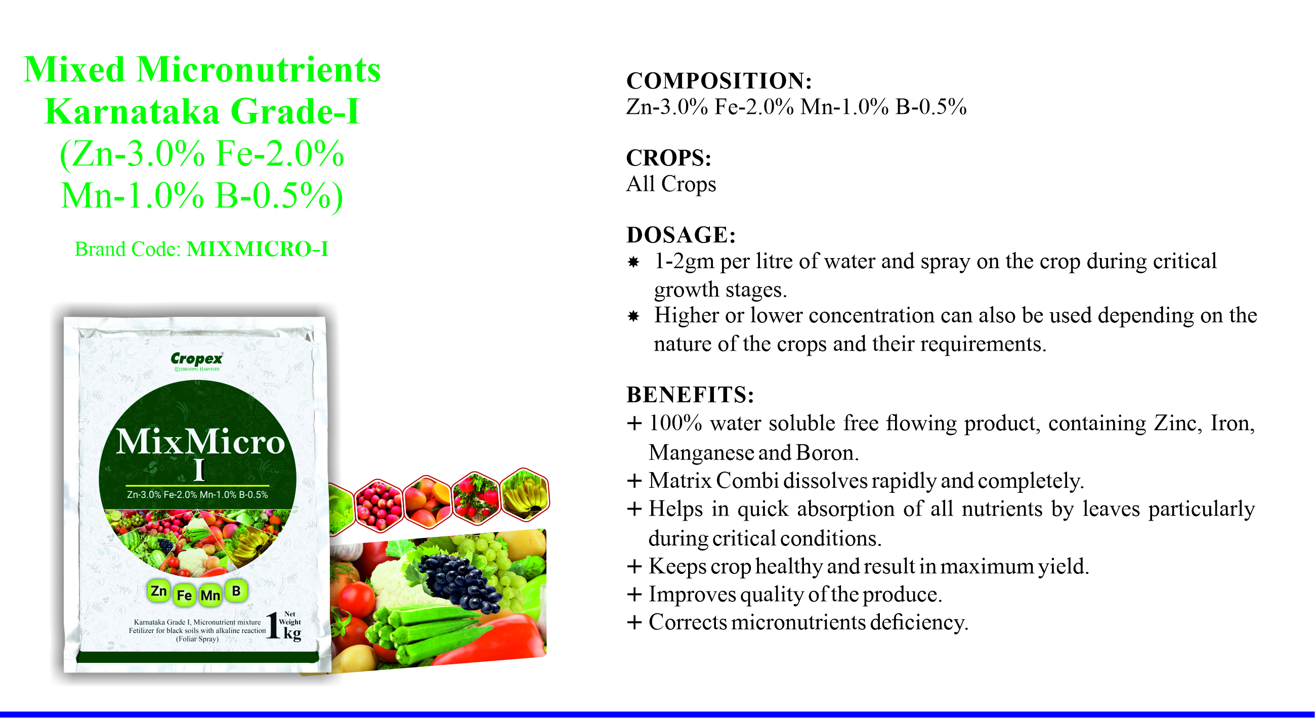Micronutrients | Cropex - Best Organic Agri Product