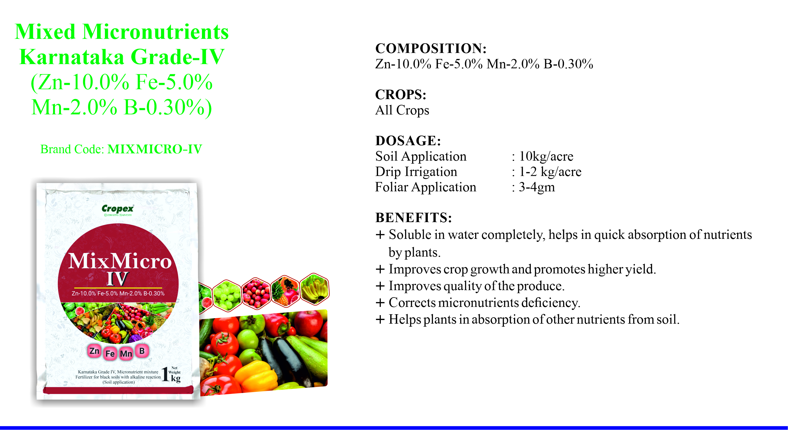 Micronutrients | Cropex - Best Organic Agri Product