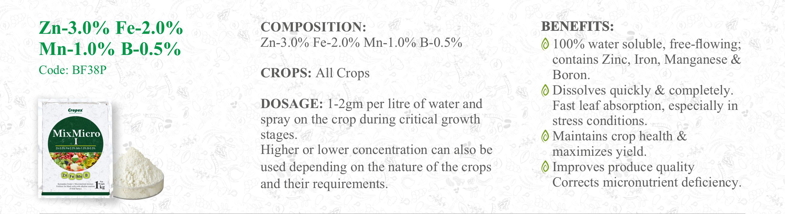 Specialty Fertilizers & Micronutrients | Cropex - Best Organic Agri Product