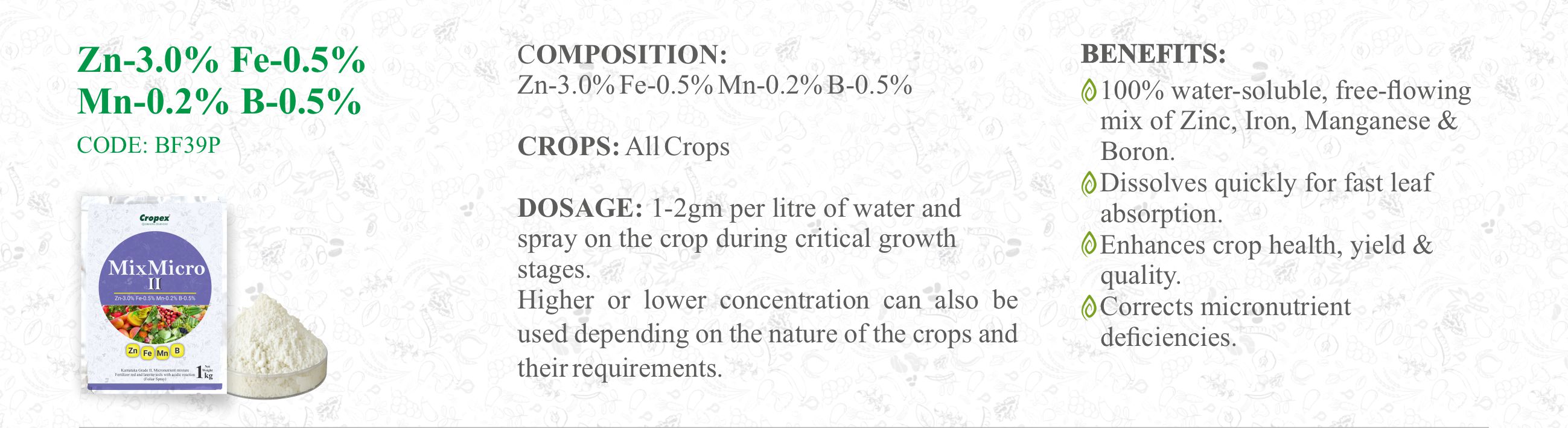 Specialty Fertilizers & Micronutrients | Cropex - Best Organic Agri Product